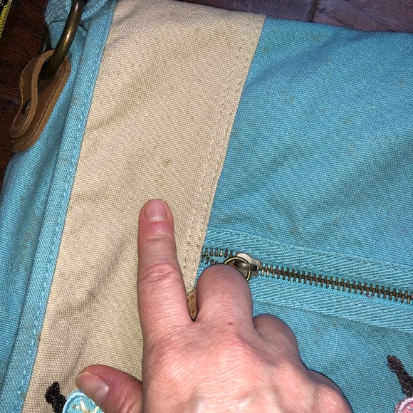 Boho Flower Embroidered Messenger Bag - Picture 6 of 8